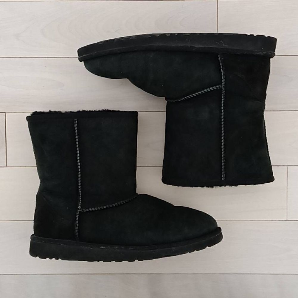 UGG Women's Classic Short II Ankle Boots Black Size 6